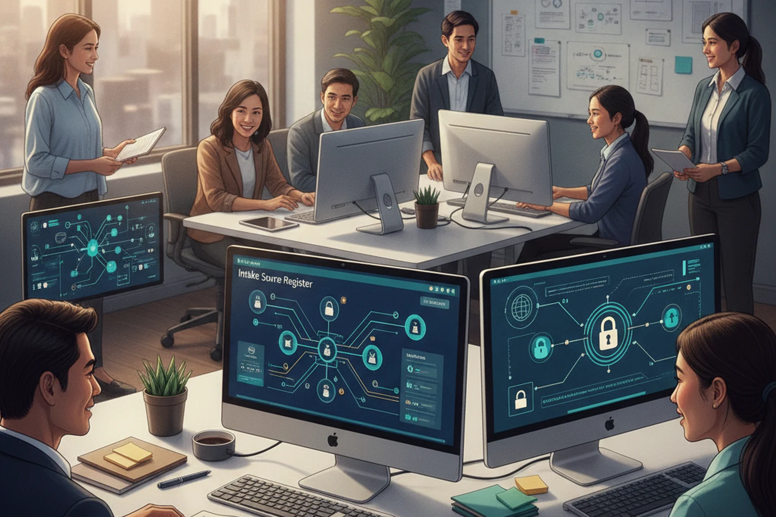 Virtual Assistant Operations: Intake Source Register editorial illustration