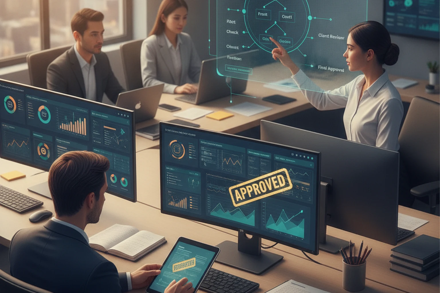Virtual Assistant Operations: Quality Review Cadence editorial illustration