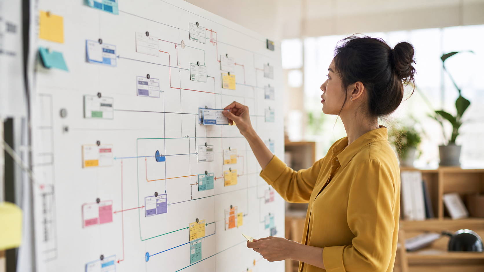 A dependency register for an outsourced project coordinator
