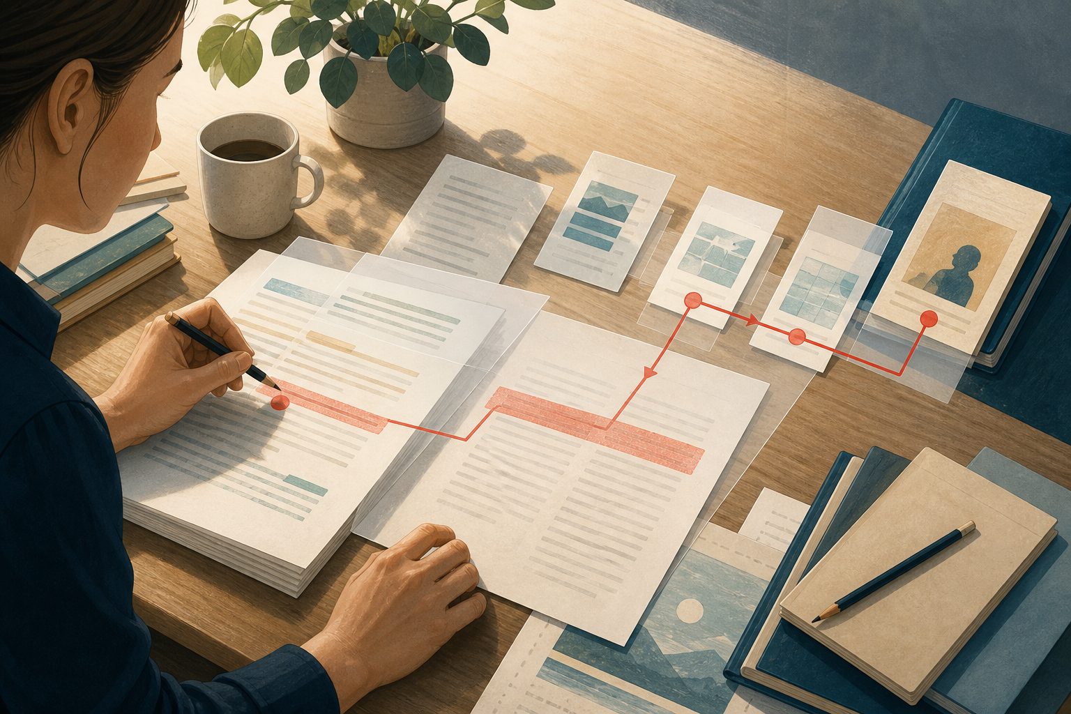 Research workflow illustration for Decomposing correction time in outsourced content reviews